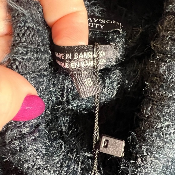 Wednesdays Girl Maternity Eyelash Sweater Dress • NWT • Size 18 - Picture 7 of 9